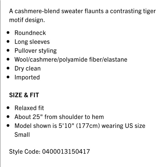 NEW Rails Lana Mixed Abstract Tiger Cashmere Blend Sweater in Large - Picture 7 of 10